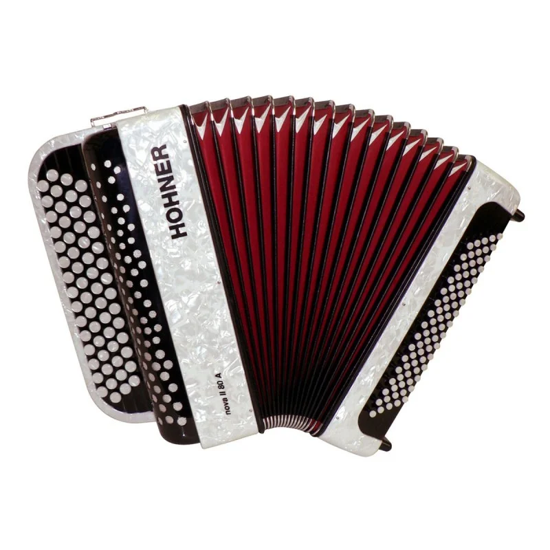 Livraison Express HOHNER NOVA II 80A BLANC+HOUSSE