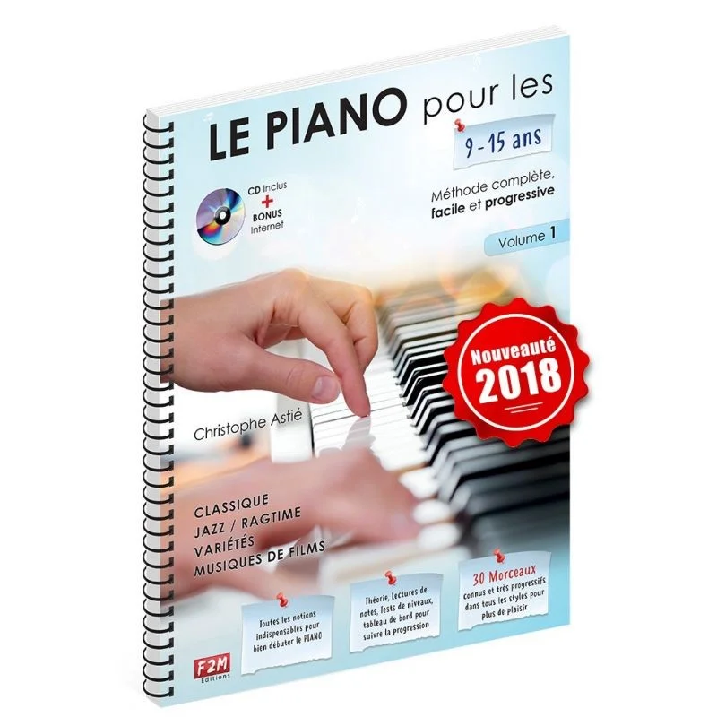 Offre Du Jour LE PIANO POUR LES 9-15 ANS VOL1 + CD