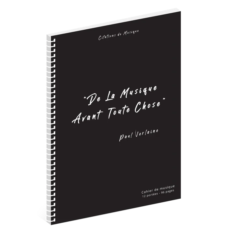 CAHIER DE MUSIQUE - CITATIONS Produit De Marque