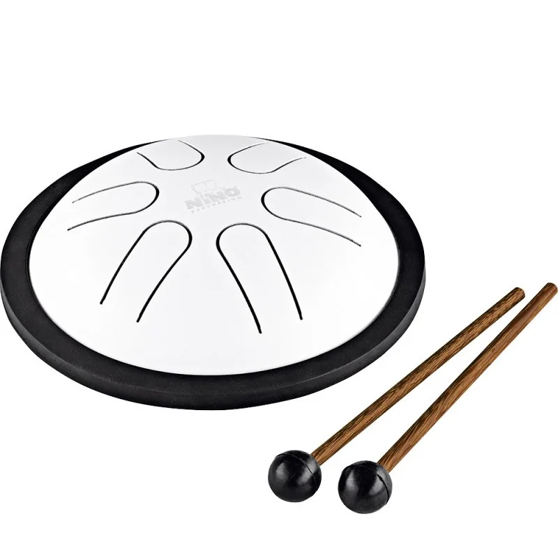 NINO 980R TONGUE DRUM MINI WHITE Expédition Rapide