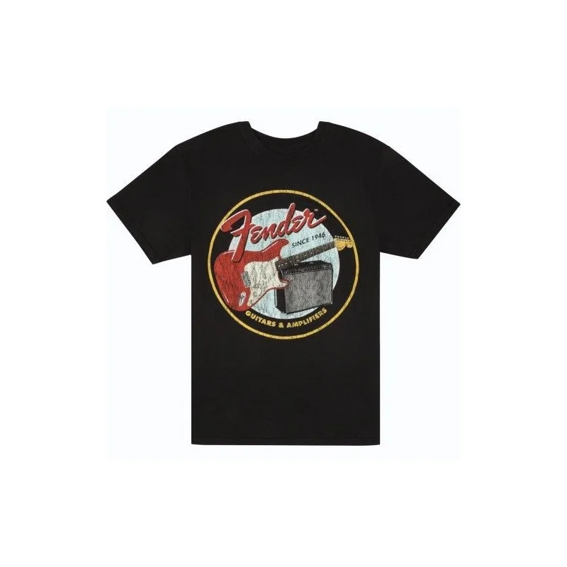 Jusqu'à Épuisement Des Stocks FENDER 1946 GUITARS & AMPLIFIERS T-SHIRT TAILLE L