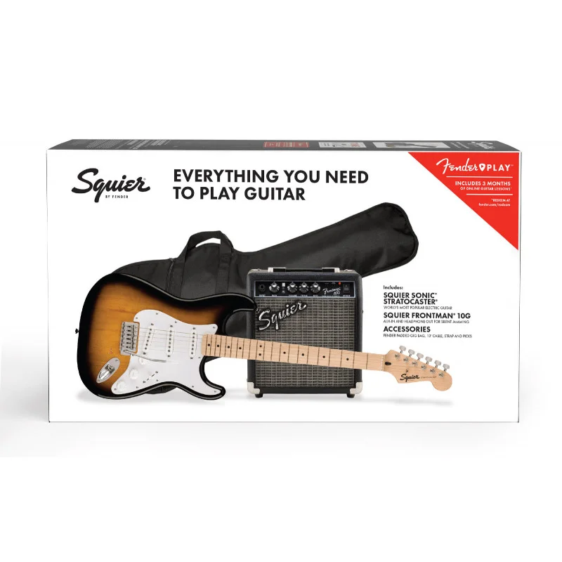 SQUIER SONIC STRATOCASTER 2-SUNBURST PACK Vente Directe