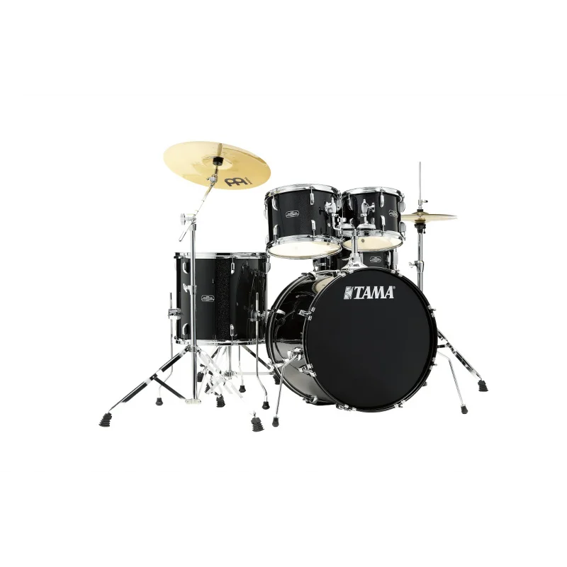 Meilleure Vente TAMA STAGESTAR 5PC 22 BLACK NIGHT SPARKLE + MEINL CYMBALS