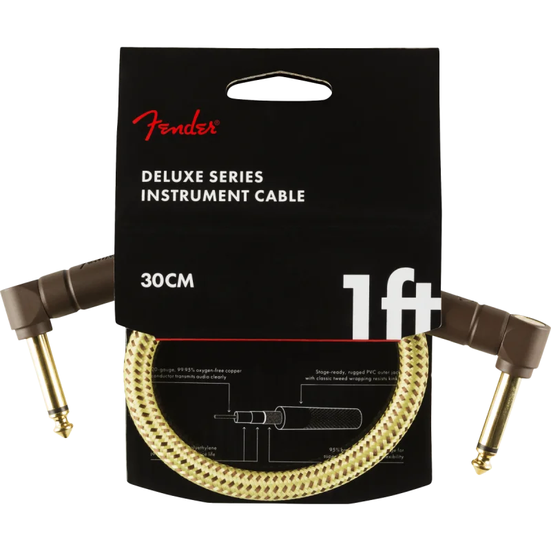 Meilleur Choix FENDER CABLE DELUXE SERIES TWEED INSTRUMENT CABLES