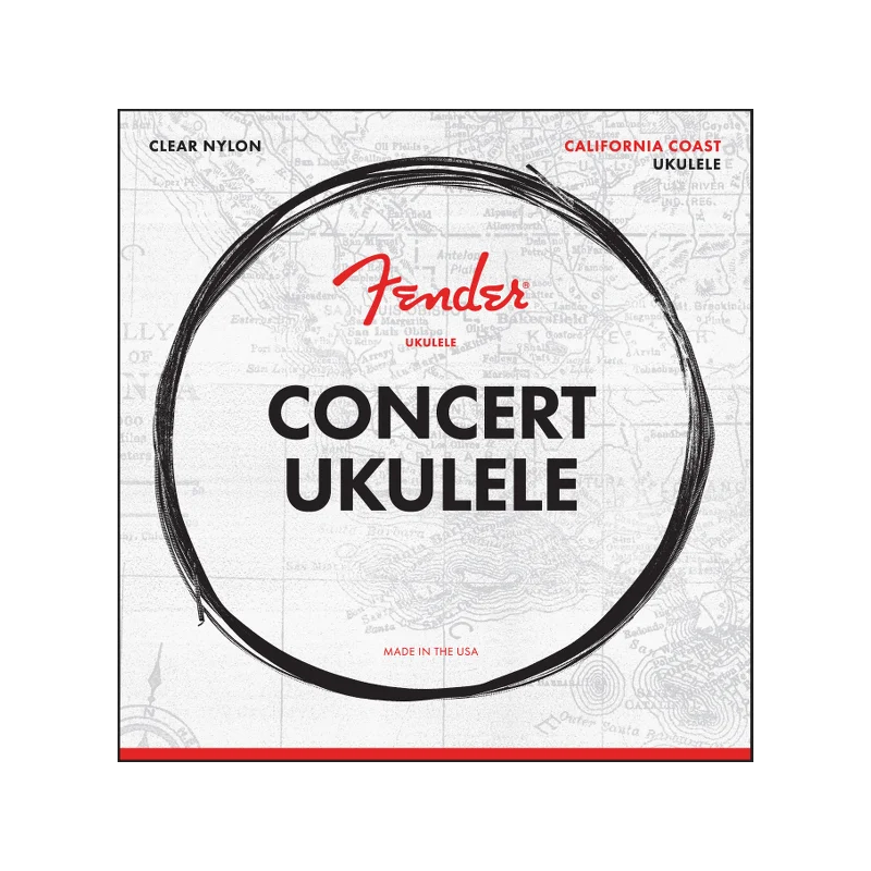 FENDER CORDES CALIFORNIA COAST CONCERT UKULELE STRINGS Offre Limitée