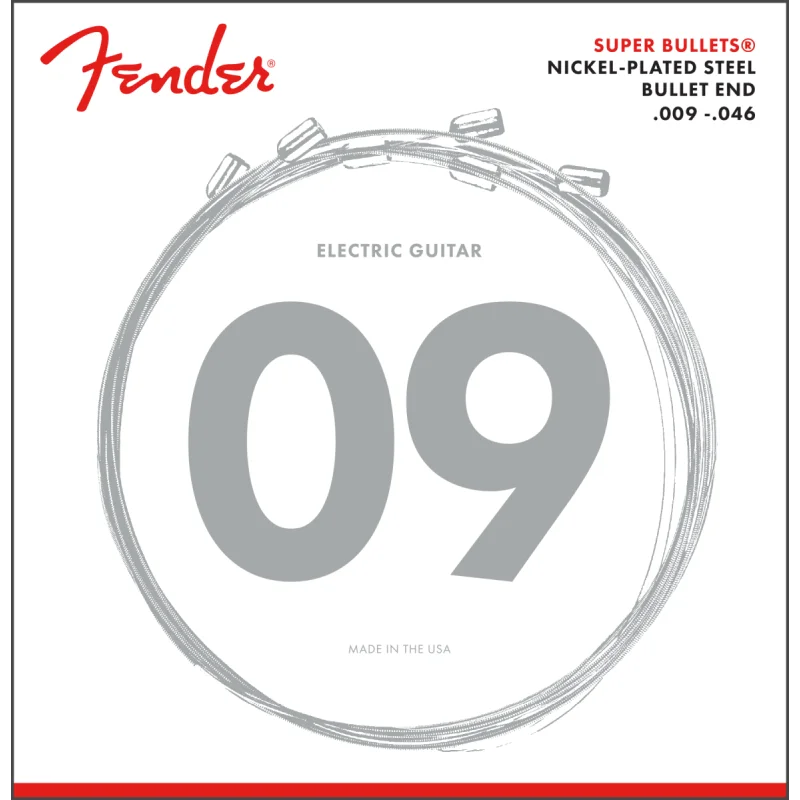 FENDER CORDES 3250 SUPER BULLETS NICKEL PLATED GUITAR STRINGS Certifié