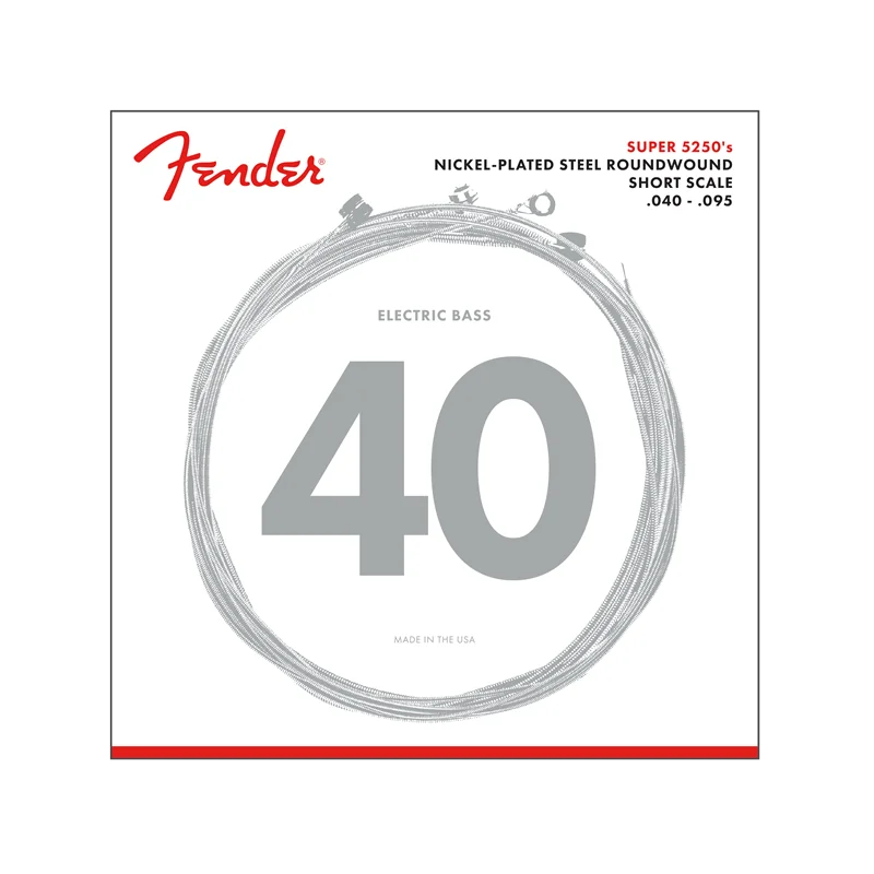 FENDER CORDES SUPER 5250S NICKEL PLATED BASS STRINGS - SHORT SCALE Authentique
