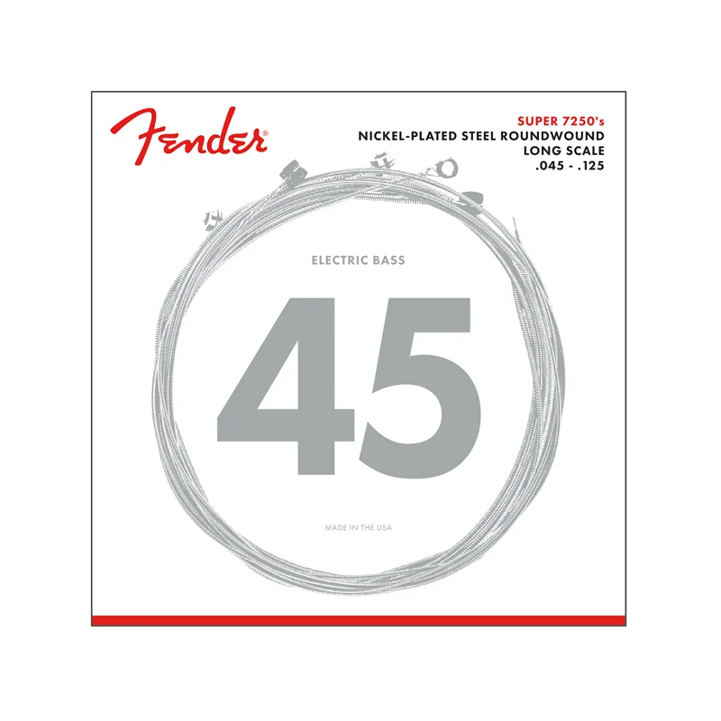 Pas Cher FENDER CORDES SUPER 7250S NICKEL PLATED BASS STRINGS - (5 STRING)