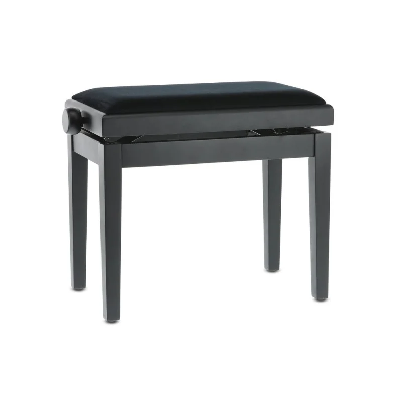 Achat Immédiat GEWA BANQUETTE PIANO DELUXE NOIR MAT ASSISE NOIRE