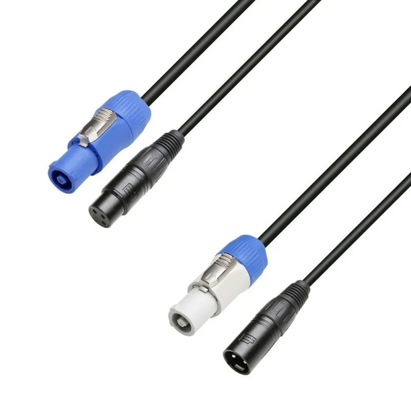 Retour Gratuit ADAM HALL POWER TWIST IN & XLRF SUR POWER TWIST OUT & XLRM 10 M