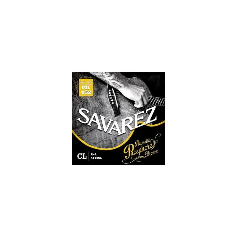 Marque SAVAREZ ACOUSTIC PHOSPHORE BRONZE CUSTOM LIGHT .011/.052 A140CL