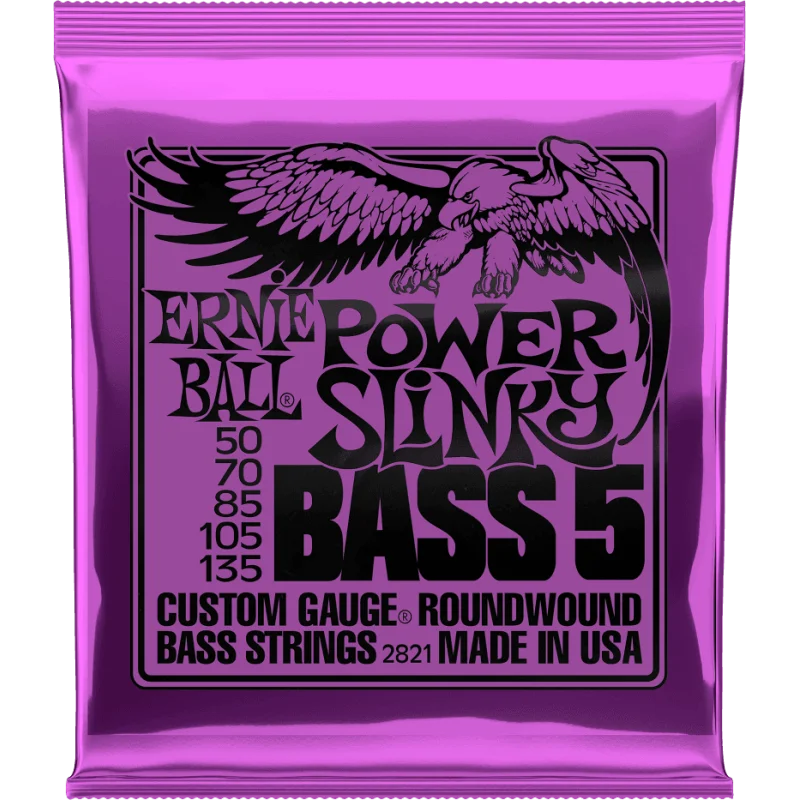 ERNIE BALL POWER SLINKY 5 CORDES 50-135 2821 Acheter Direct