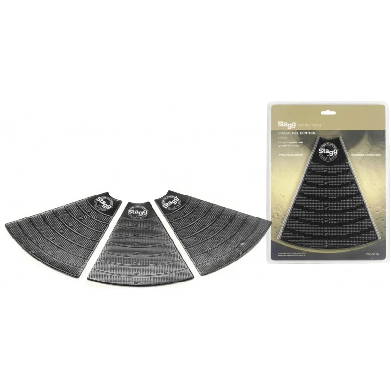 STAGG PADS EN GEL POUR CYMBALES GEL CONTROL CGC-03 BK Seulement Aujourd'hui