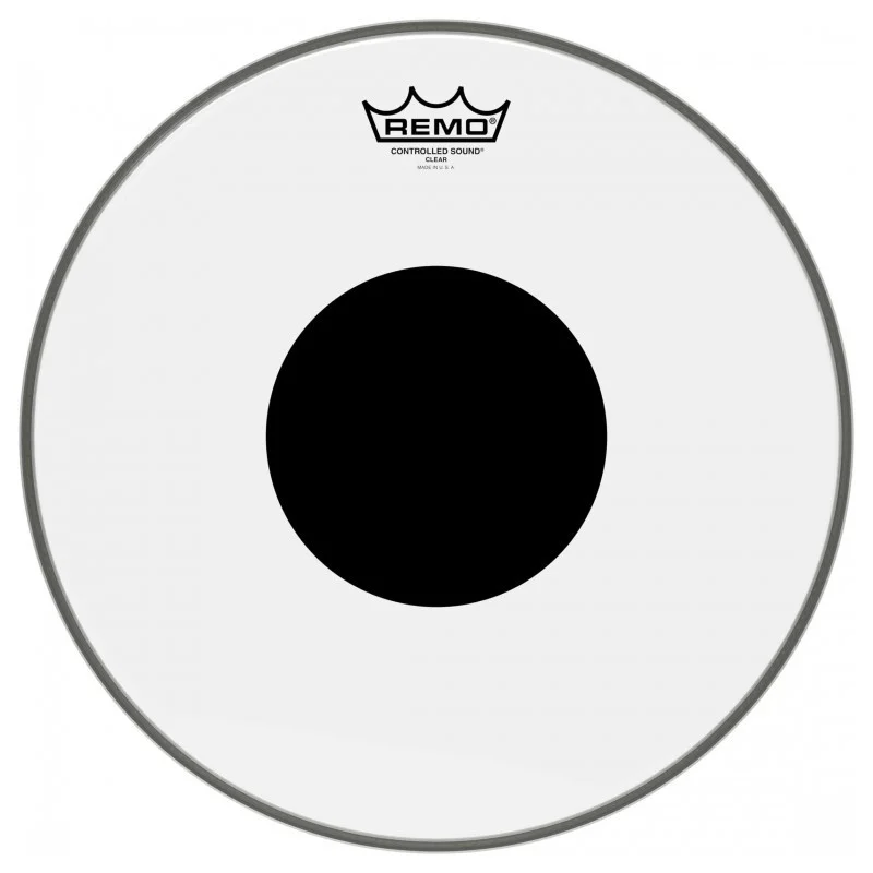 REMO PEAU CS TRANSPARENTE 14 + ROND NOIR, POUR TOM Acheter En Ligne