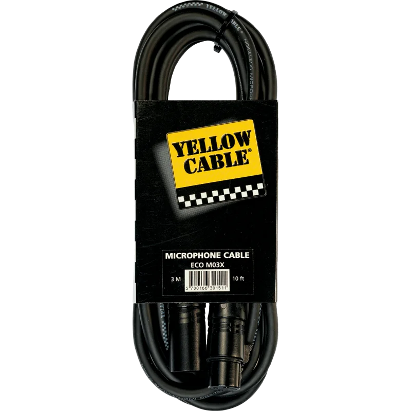 Populaire YELLOW CABLE ECO M03X XLR XLR 3M