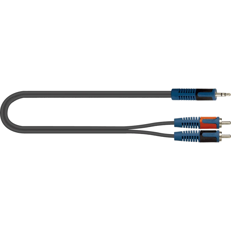 QUIKLOK CABLE AUDIO ROKSOLID MINIJACK STEREO - 2 X RCA 5 M Promotion