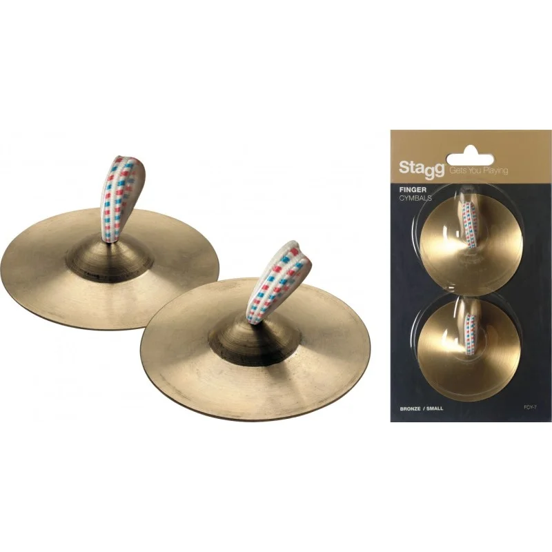 STAGG PAIRE DE CROTALES EN BRONZE FCY-7 Offre Du Jour