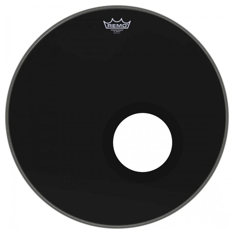 REMO PEAU POWERSTROKE 3 EBONY 20 POUR GROSSE CAISSE Offre Limitée