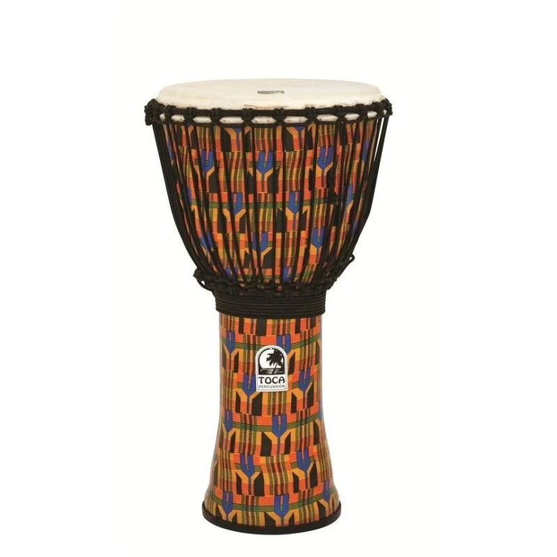TOCA DJEMBE FREESTYLE 12 KENTE CLOTH SFDJ-12K Seulement Aujourd'hui