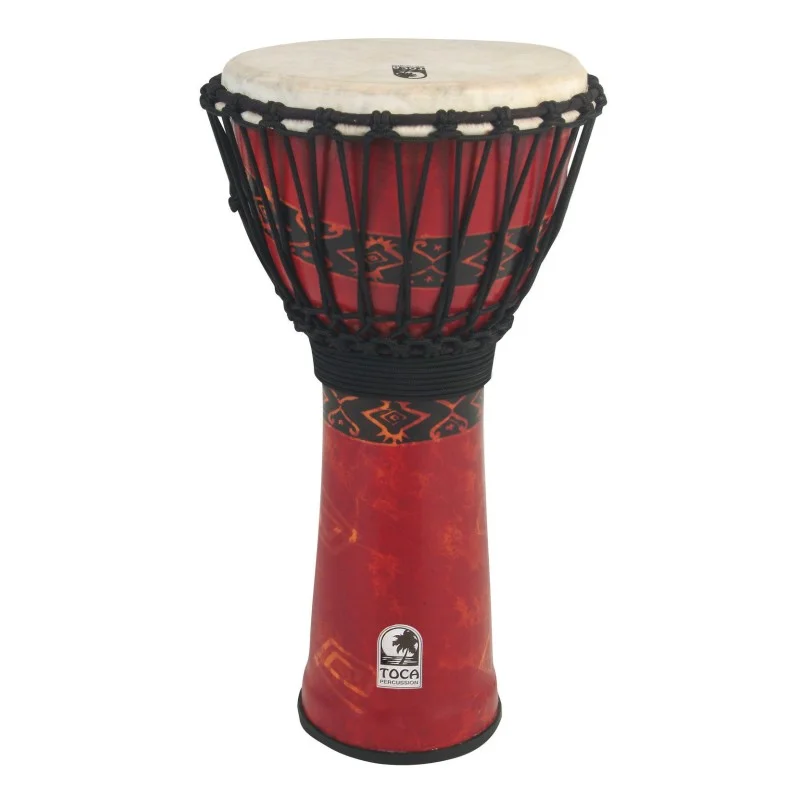 TOCA DJEMBE FREESTYLE ACCORD PAR CORDE BALI RED Pas Cher
