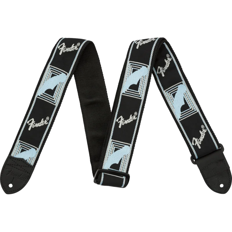 Acheter Direct FENDER SANGLE BLK LT GREY BLUE MONO STRAP