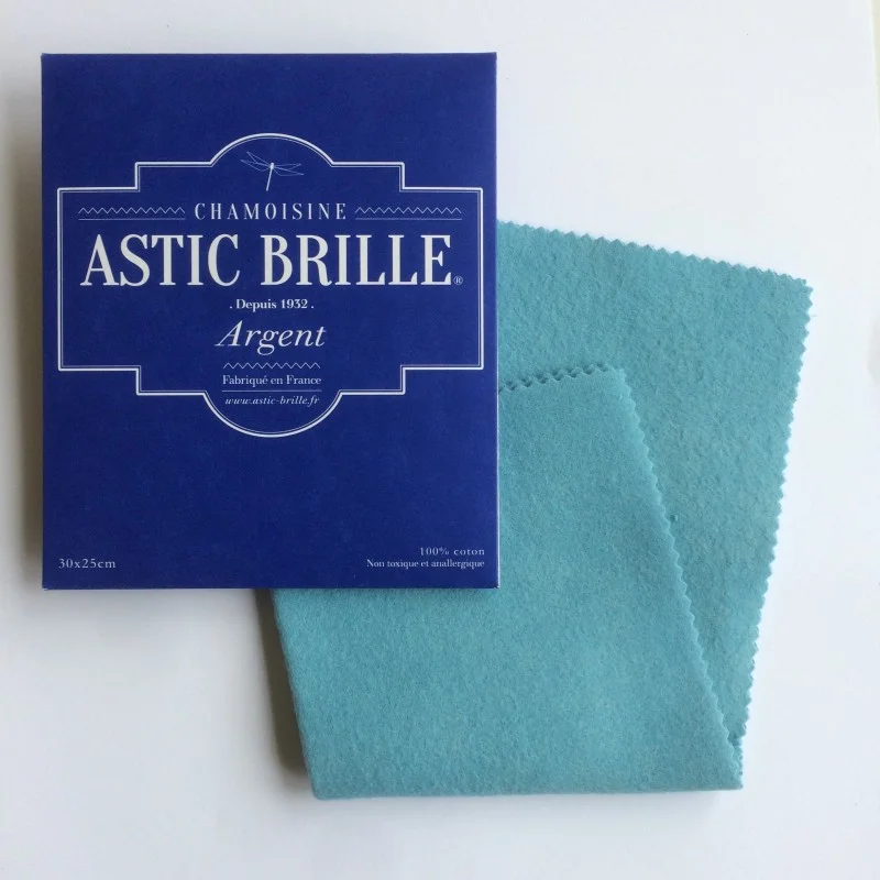 Authentique CHAMOISINE ASTIC BRILLE ARGENT