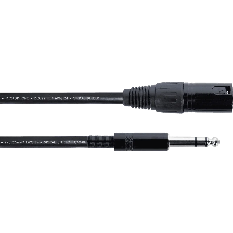 Nouveauté CORDIAL XLR M / JACK M EM3MV