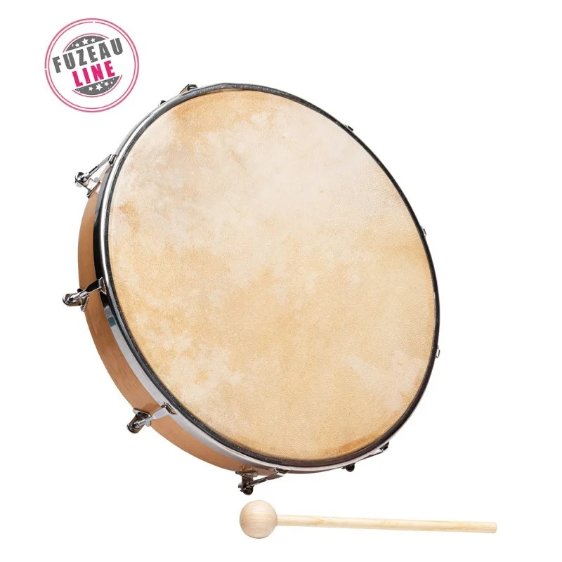Soldes FUZEAU TAMBOURIN PEAU NATURELLE 30 CM