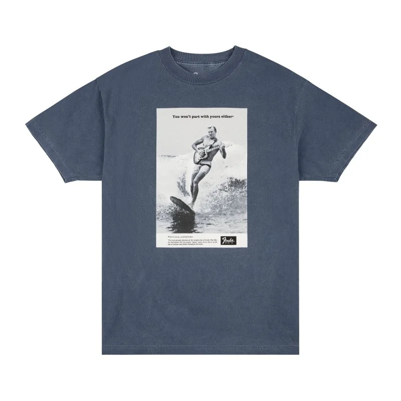 Soldes FENDER T-SHIRT VINTAGE AD SURFER, OCEAN M