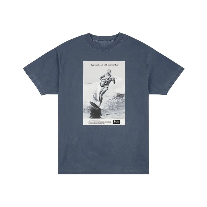 FENDER T-SHIRT VINTAGE AD SURFER, OCEAN L Seulement Aujourd'hui
