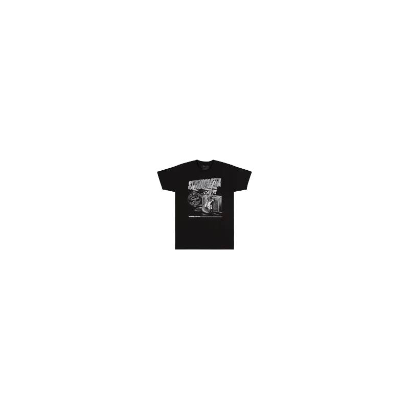 Seulement Aujourd'hui FENDER TEE SHIRT 70TH ANNIV BLACK S