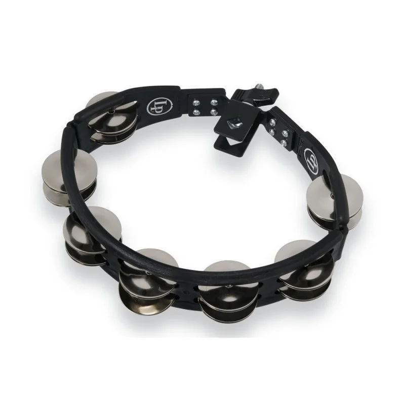 TAMBOURINS CYCLOP SUR SUPPORT CYMBALETTES ACIER, NOIR - LP160 Réduction