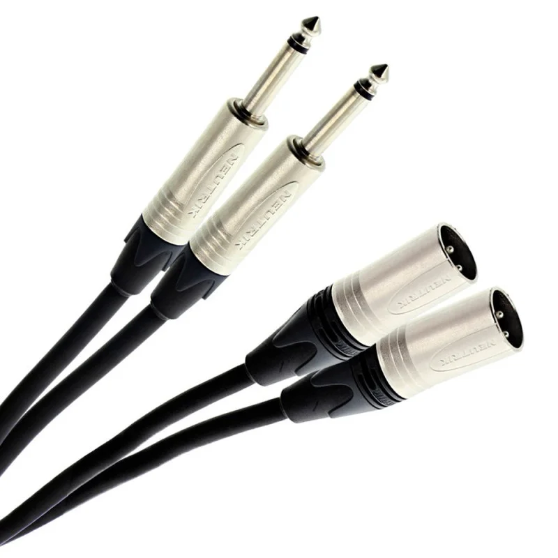 Plugger - Câble Bretelle XLR Mâle 3b - Jack Mâle Mono 0.60m Elite Nouveauté