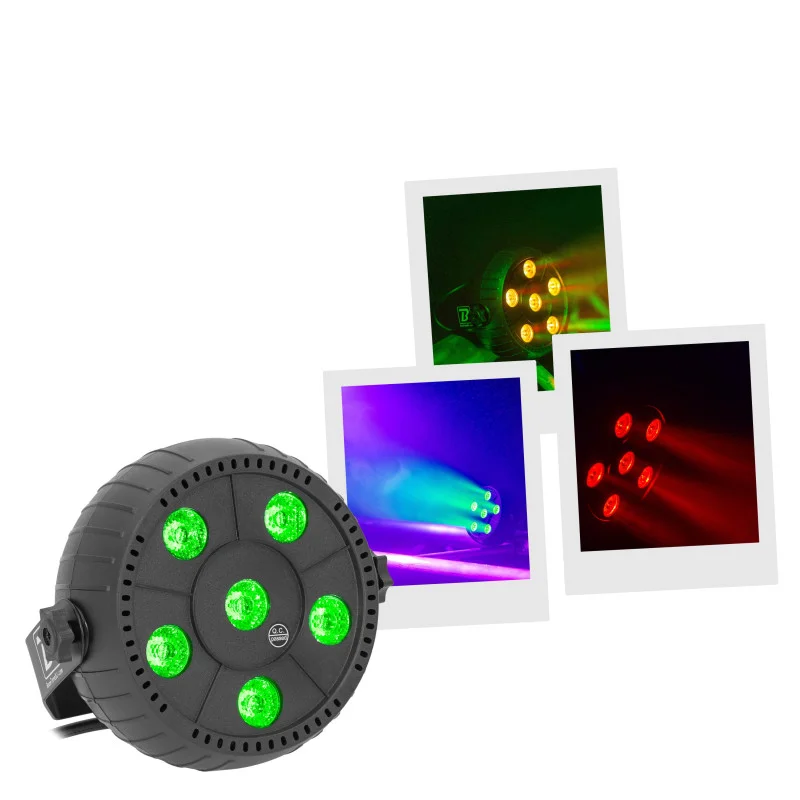 BoomTone DJ - Mega LED 6X3W Livraison Express