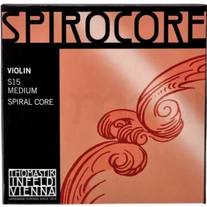 Thomastik S15WJeu de cordes pour violon Spirocore tension légère 4/4 filé aluminium Expédié Aujourd'hui