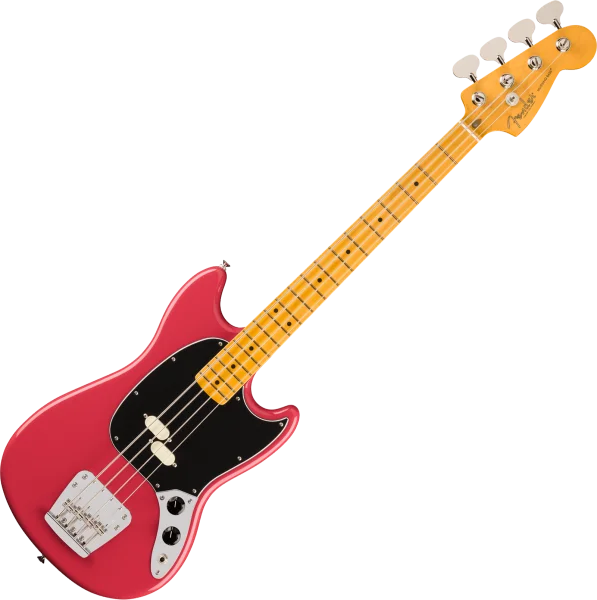 Fender American Professional Classic Mustang Bass (USA, MN) - faded dakota red Vente Directe