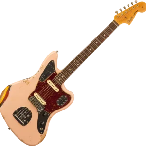 Vente Directe Fender Custom Shop 1962 Jaguar R141280 - heavy relic shell pink o. 3-color sunburst