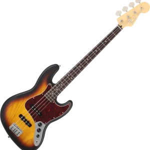 Fender Made in Japan Jazz Bass Raw Ash (RW) - 3-color sunburst satin Dernier Modèle