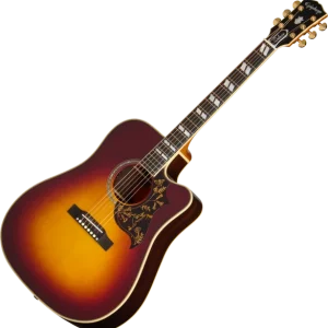 Vente Flash Epiphone Inspired By Gibson Hummingbird Deluxe EC - autumn burst
