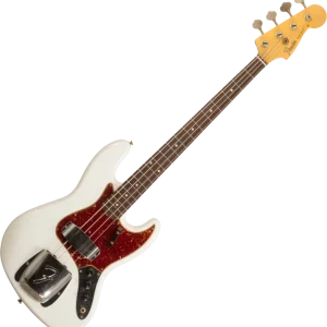 Nouveauté Fender Custom Shop 1964 Jazz Bass R145112 - journeyman relic olympic white