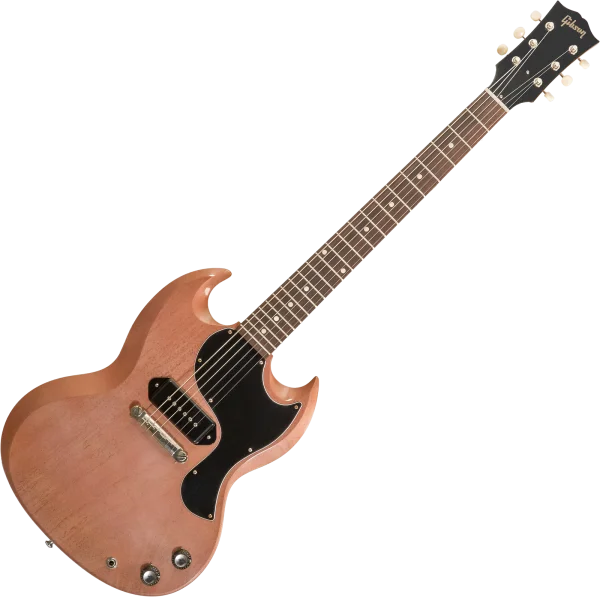 Seulement Aujourd'hui Gibson Custom Shop 1963 SG Junior Reissue Lightning Bar - vos tv heather poly