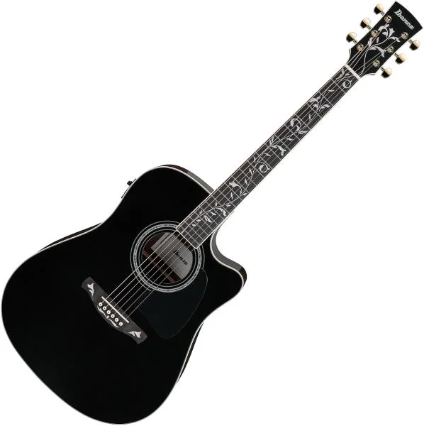 Livraison Express Ibanez Artwood AW391RCE BKH - black top
