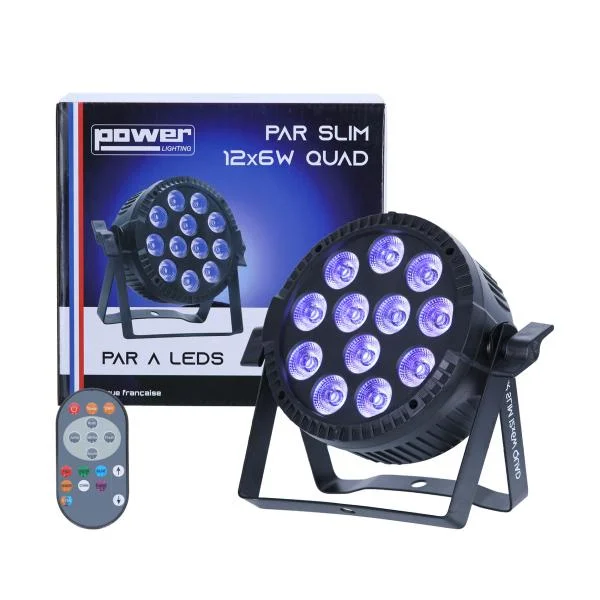 Power lighting Par Slim 12 Leds De 6W 4-en-1 Achat Immédiat