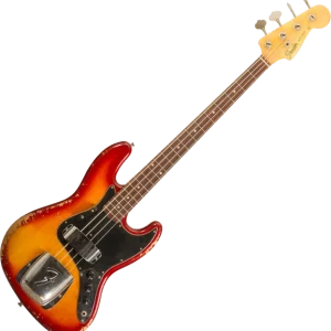 Fender Custom Shop 1964 Jazz Bass R137642 - heavy relic cherry sunburst Paiement Sécurisé