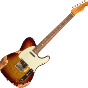 Fender Custom Shop 1963 Telecaster R141275 - heavy relic sparkle 3-color sunburst Prix Réduit