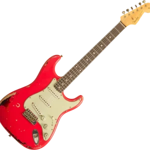 Fender Custom Shop Michael Landau 1963 Stratocaster R133864 - relic fiesta red o. 3-color sunburst Prix Promo