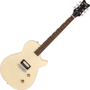Dernier Modèle Gretsch Streamliner Jet 1 Pickup (Zebra) - vintage white