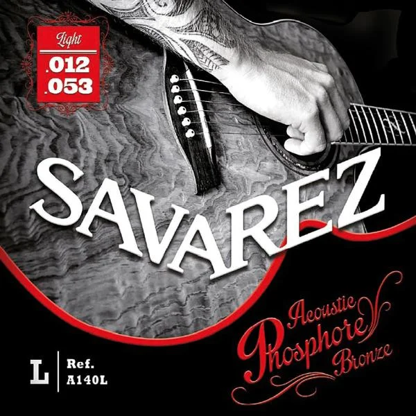 Savarez A140L Phosphore Bronze 12-16-24-32-42-50 - jeu de 6 cordes Haute Qualité