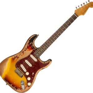 Commander Maintenant Fender Custom Shop 1960 Stratocaster Roasted CZ583123 - super heavy relic 3-color sunburst