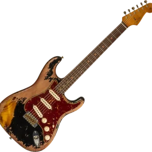 Fender Custom Shop 1960 Stratocaster Roasted CZ581210 - super heavy relic black o. 2-color sunburst Remise